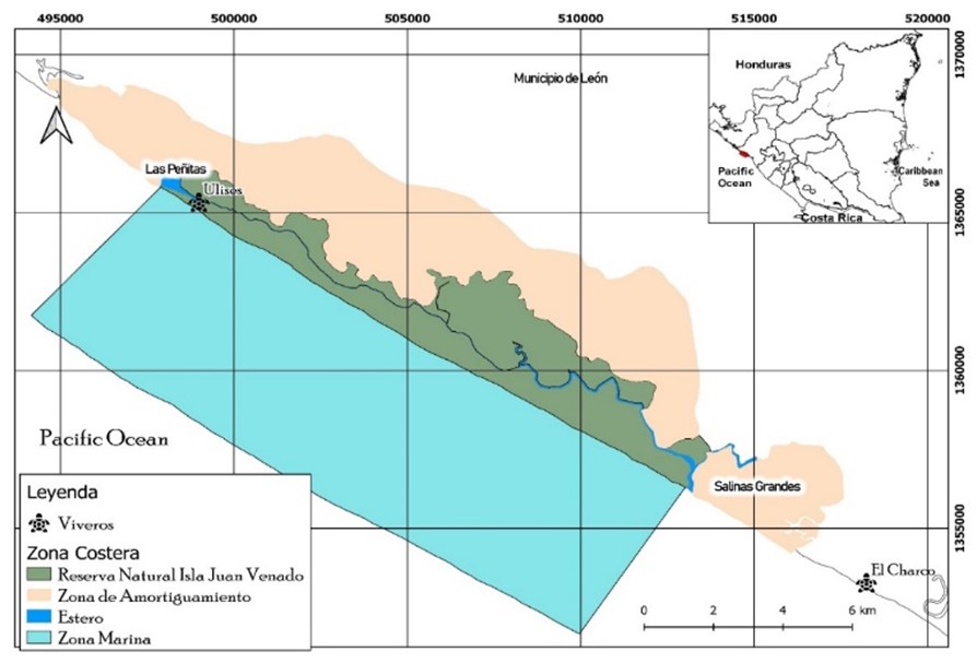 Zonas
costeras de Las Pe&ntilde;itas y Salinas Grandes. 