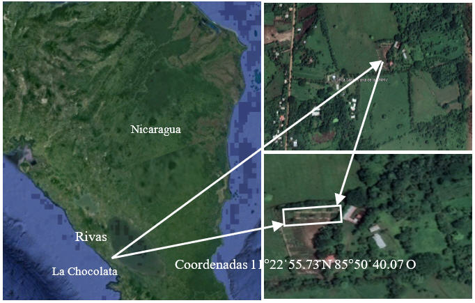 Ubicación del área
del experimento.